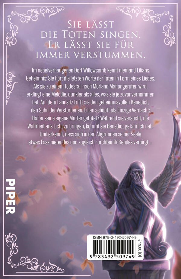 Rückansicht des Buches „A Tale of Flowers and Graves“