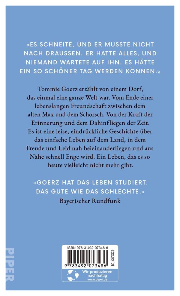Rückansicht des Buches „Im Schnee“ 