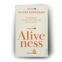 Außenansicht des Buches „ALIVENESS“