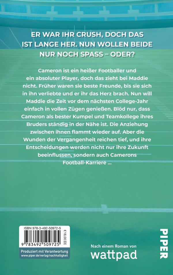 Rückansicht des Buches „Playmaker“