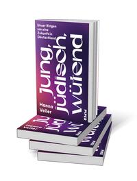 Bücherstapel des Buches „Jung, jüdisch, wütend“
