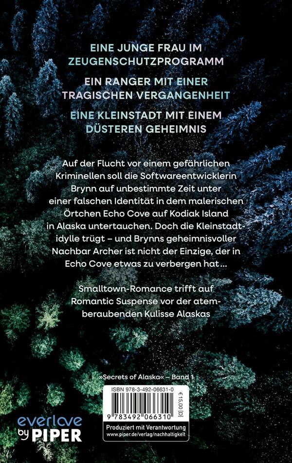 Rückansicht des Buches „Kodiak Echoes – Hide me“
