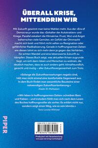 Rückansicht des Buches „Keine Zukunft ist auch keine Lösung“