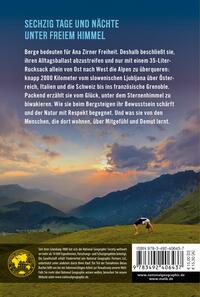 Rückansicht des Buches „Alpensolo“