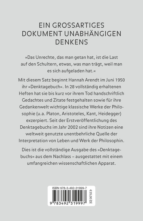 Rückansicht des Buches „Denktagebuch“