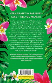 Rückansicht des Buches „The Paradise Problem – Wenn das Herz den perfekten Plan durchkreuzt“