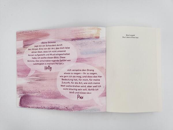 Innenansicht des Buches „The Colors of Your Soul“
