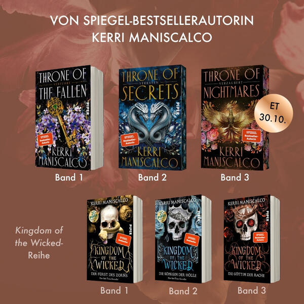Außenansicht des Buches „Throne of Nightmares – Verzaubert“