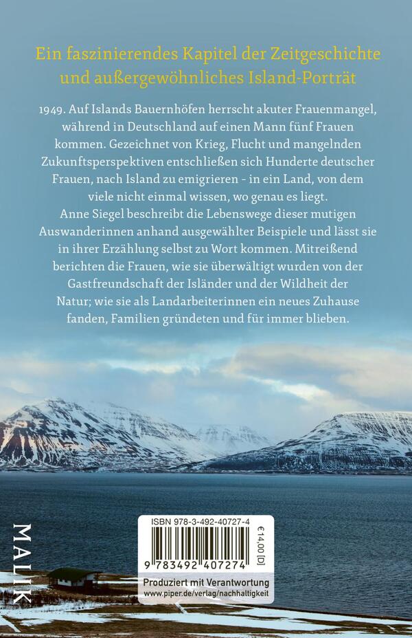 Rückansicht des Buches „Frauen, Fische, Fjorde“