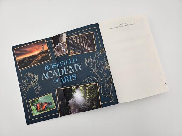 Innenansicht des Buches „Rosefield Academy of Arts – The Promises We Make“