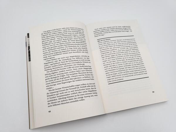 Innenansicht des Buches „Klima außer Kontrolle“