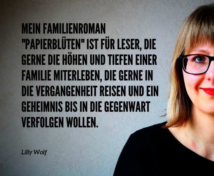 Lilly Wolf: Zitat zu Papierblüten