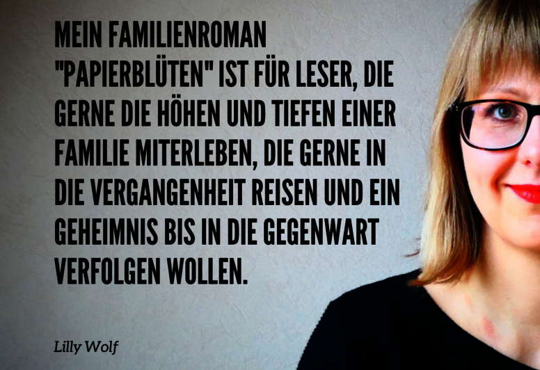 Lilly Wolf: Zitat zu Papierblüten