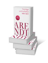 Bücherstapel des Buches „Vorträge und Aufsätze 1961–1977“