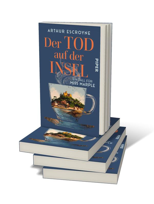 Bücherstapel des Buches „Der Tod auf der Insel“
