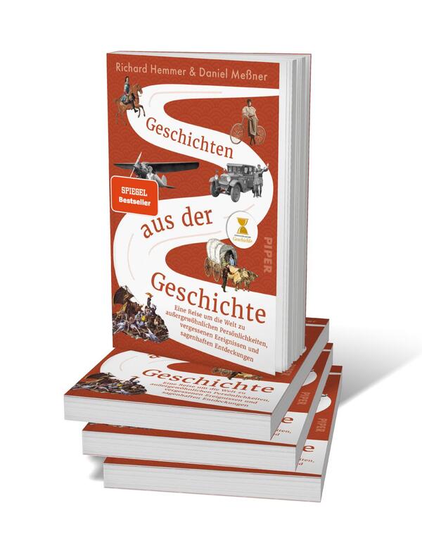 Bücherstapel des Buches „Geschichten aus der Geschichte“