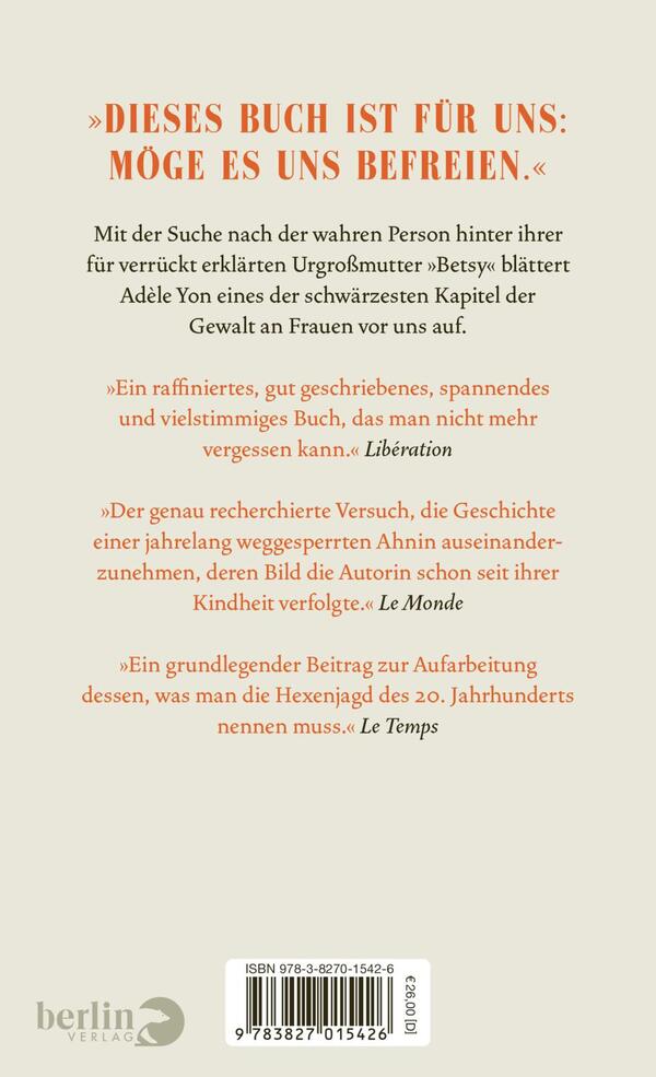 Rückansicht des Buches „Mein wahrer Name ist Elisabeth“