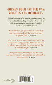 Rückansicht des Buches „Mein wahrer Name ist Elisabeth“