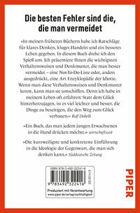 Rückansicht des Buches „Die Not-To-Do-Liste“