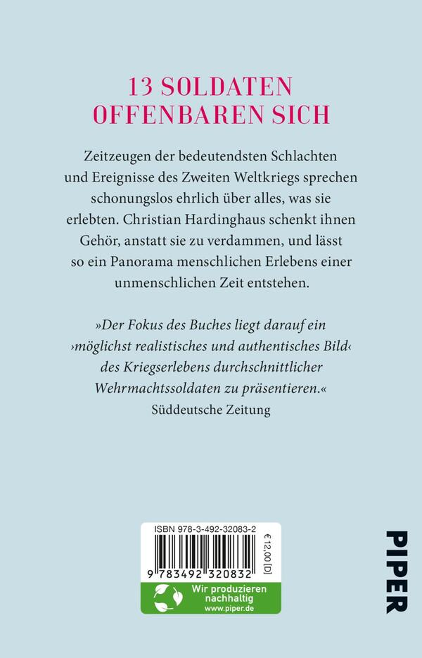 Rückansicht des Buches „Die verdammte Generation“ 