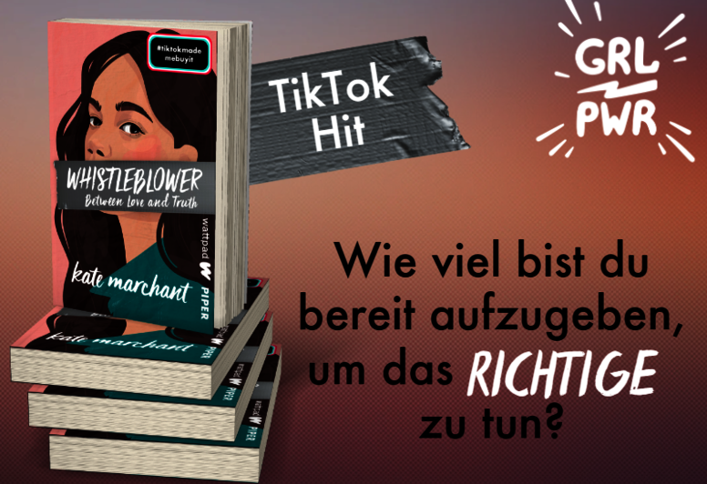 Kate Marchants „Whistleblower“ als Bücherstapel