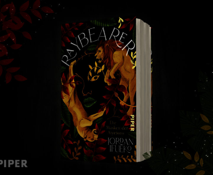 Atmosphärischer Banner mit Buchcover