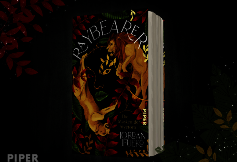 Atmosphärischer Banner mit Buchcover