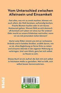 Rückansicht des Buches „Vom Glück, allein zu sein“