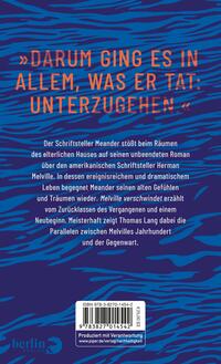 Rückansicht des Buches „Melville verschwindet“