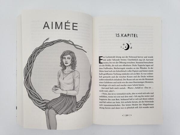 Innenansicht des Buches „Sister of the Moon“