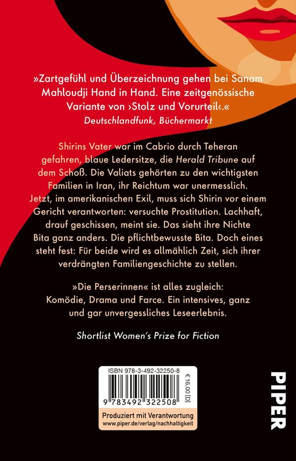 Rückansicht des Buches „Die Perserinnen“