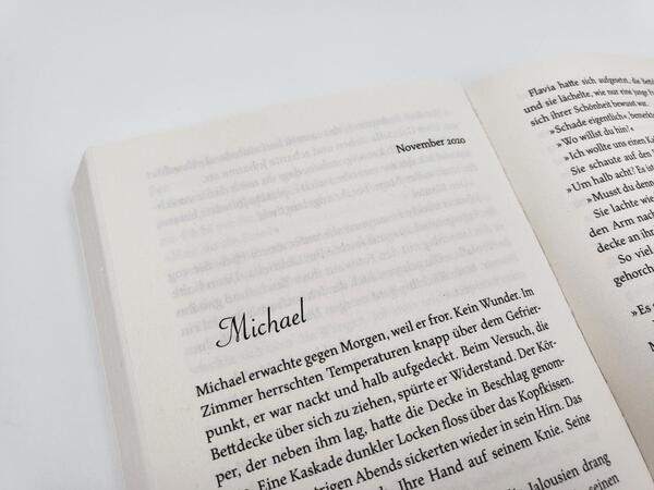 Innenansicht des Buches „Villa Fortuna“