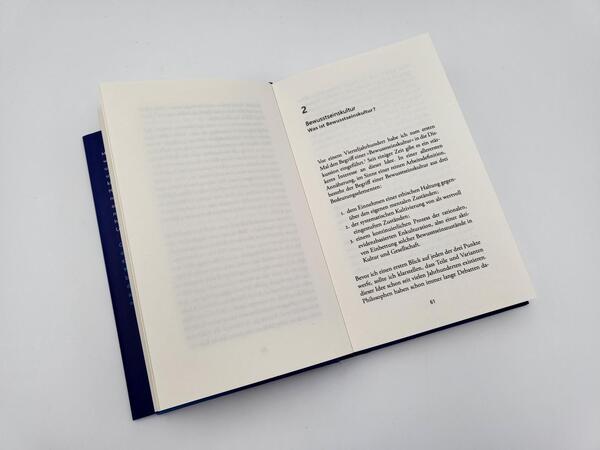 Innenansicht des Buches „Bewusstseinskultur“