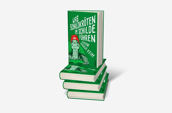 Bücherstapel des Buches „Was Schildkröten im Schilde führen“