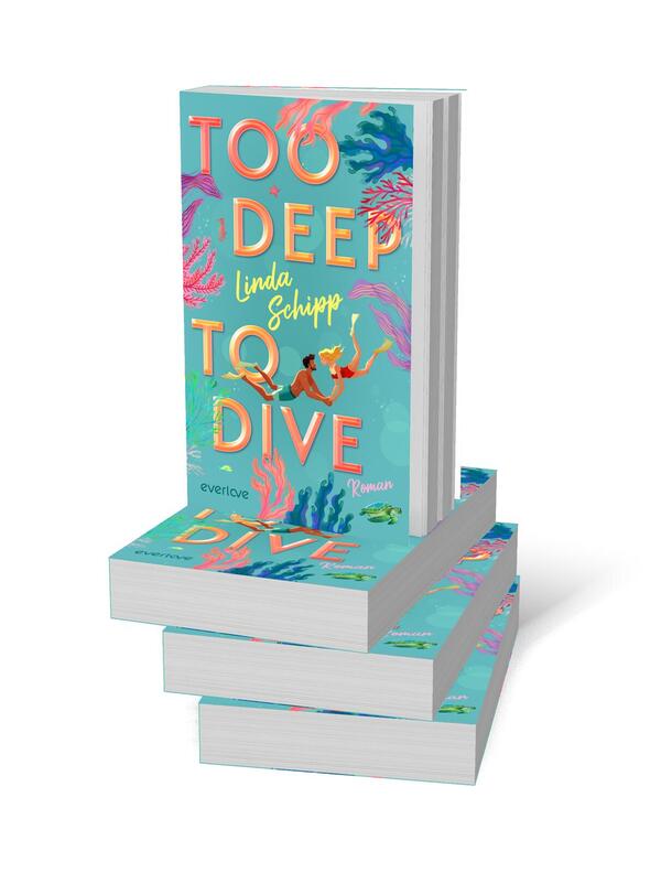 Bücherstapel des Buches „Too deep to dive“