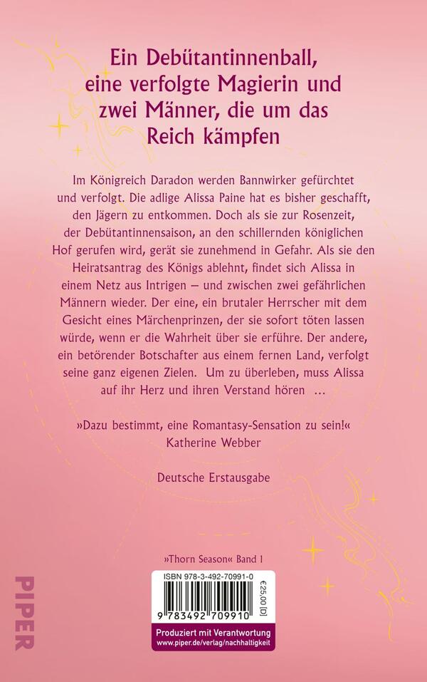 Rückansicht des Buches „Thorn Season“