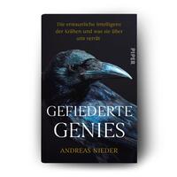 Außenansicht des Buches „Gefiederte Genies“