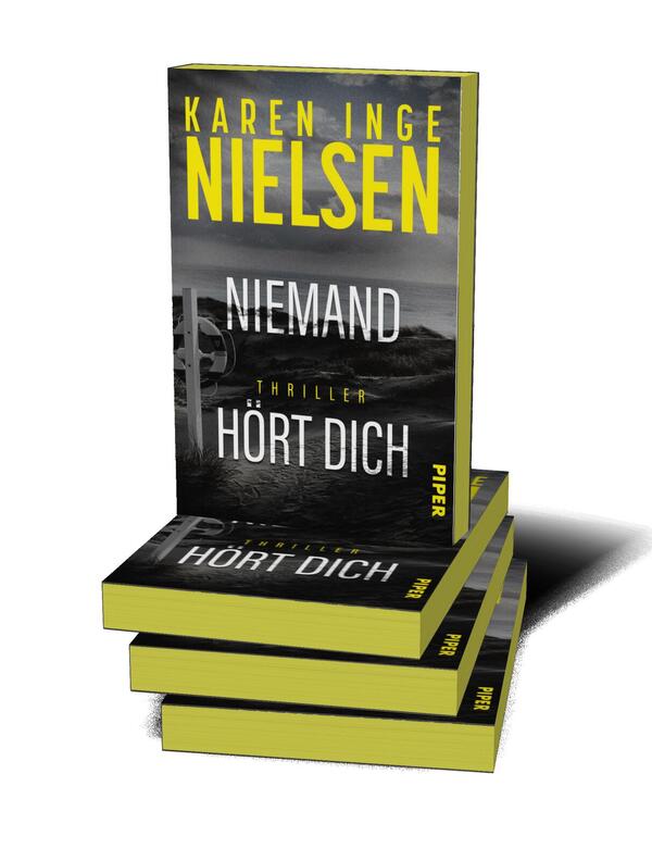 Außenansicht des Buches „Niemand hört dich“
