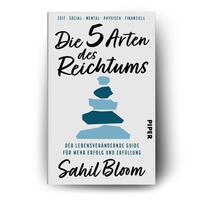 Außenansicht des Buches „Die 5 Arten des Reichtums“
