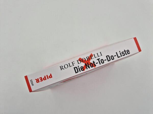 Außenansicht des Buches „Die Not-To-Do-Liste“
