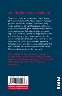 Rückansicht des Buches „Gemälde eines Mordes“