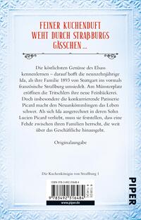 Rückansicht des Buches „Die Patisserie am Münsterplatz – Zeitenwandel “