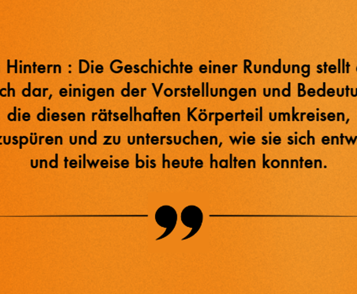 Zitat aus Heather Radkes „Vom Hintern“