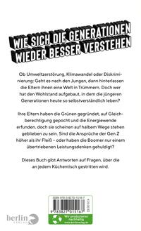 Rückansicht des Buches „Boomer gegen Zoomer“ 