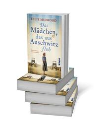 Bücherstapel des Buches „Das Mädchen, das aus Auschwitz floh“