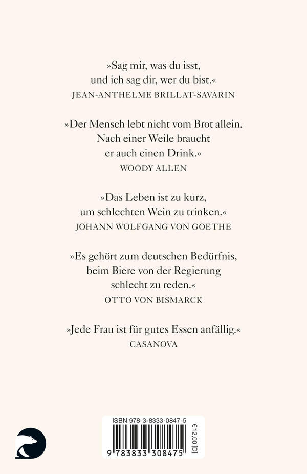 Rückansicht des Buches „Schotts Sammelsurium Essen & Trinken“
