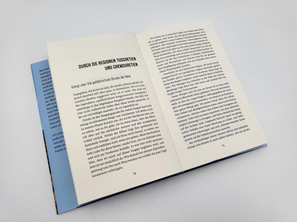 Innenansicht des Buches „Wilde Berge, weites Land“