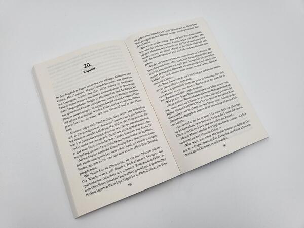 Innenansicht des Buches „Woanders ist es auch nicht ruhiger“