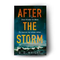 Außenansicht des Buches „After the Storm – Zwei Kinder im Meer. Du kannst nur eines retten.“