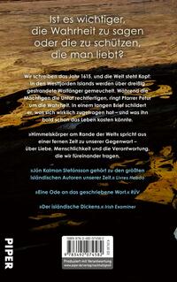 Rückansicht des Buches „Himmelskörper am Rande der Welt“